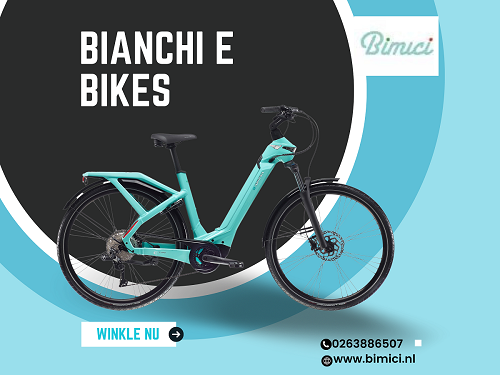 Verken Bimici om Bianchi E-bikes en kledingoverhemden te kopen