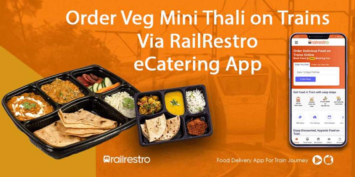 Order Veg Mini Thali on Trains Via RailRestro eCatering App