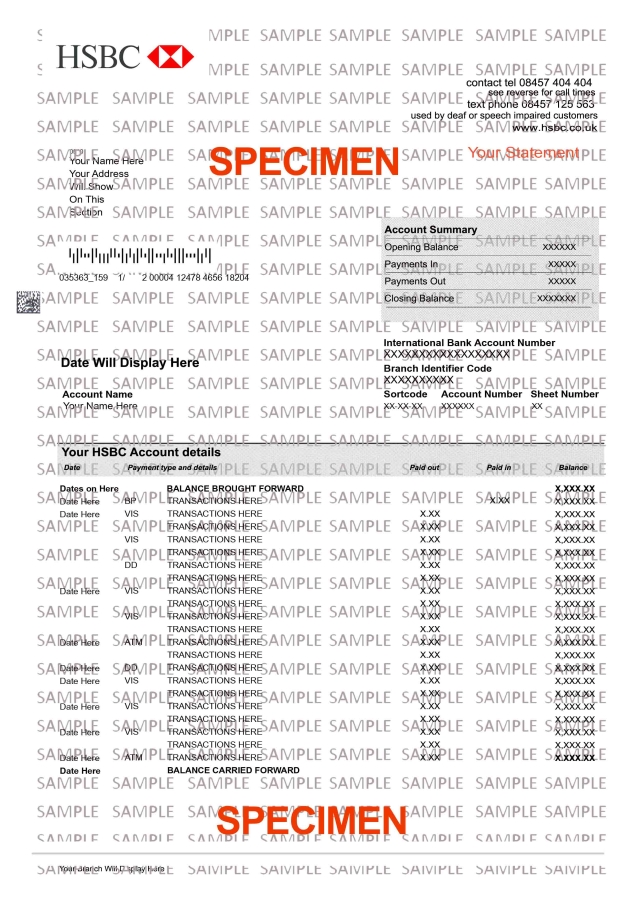 fake bank statement