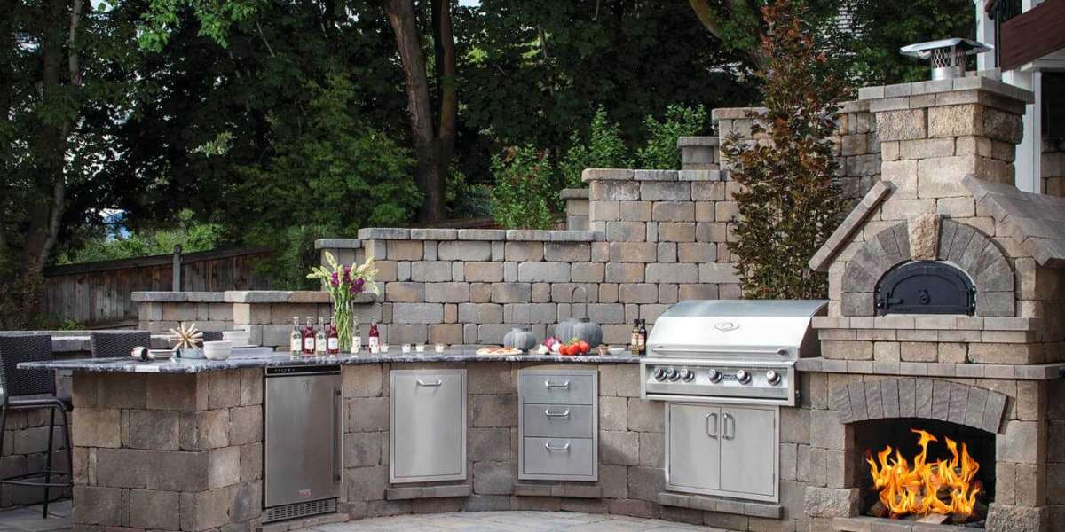 Which materials do not make good worktops for outdoor kitchens?